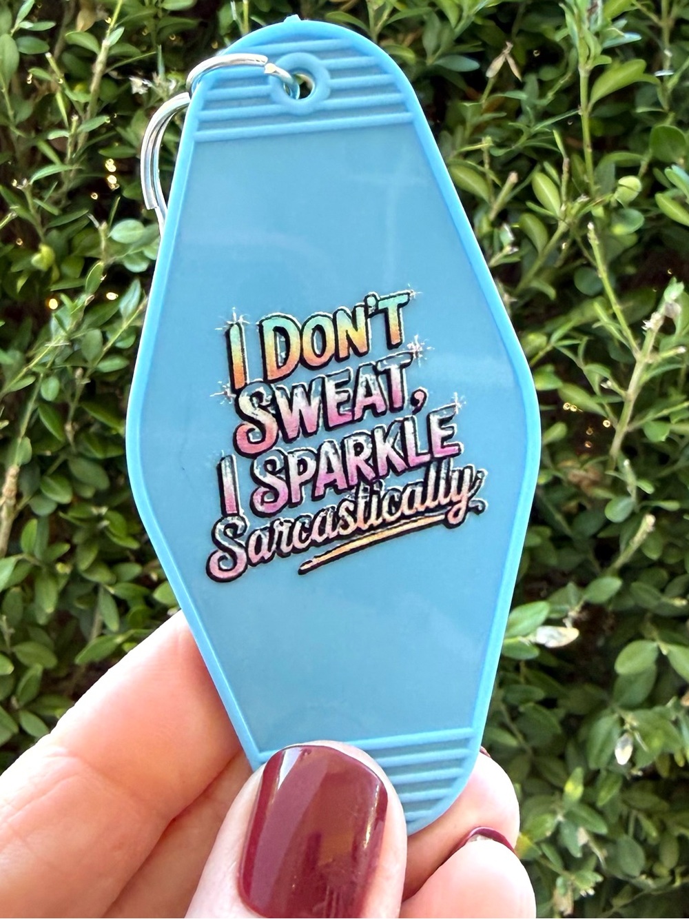 Vintage style motel key 3.5 inch keychain humorous gift idea